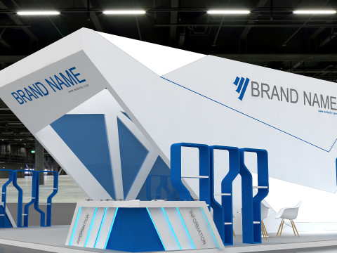 3D Booth Design 3D 모델