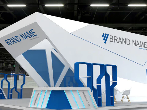 3D Booth Design 3D Model