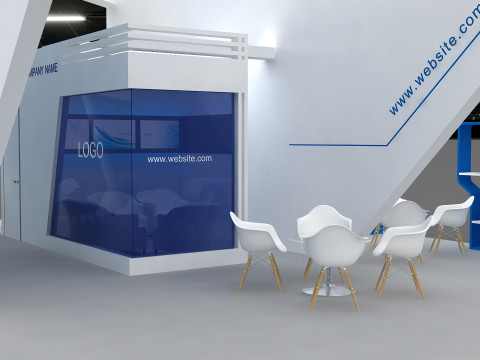3D Booth Design 3D 모델