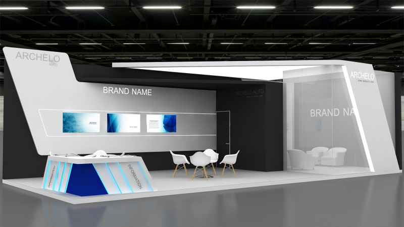 Stand exhibition fab booth exhibition-stand boothdesign stalldesign exhibition-booth exhibit 3D 모델 .c4d .max .obj .3ds .fbx .stl .blend