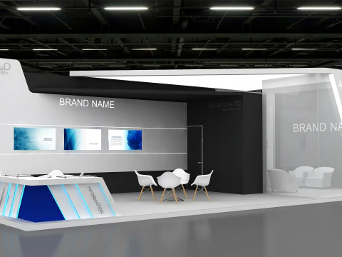 Стенд выставочный потрясающий стенд выставочный стенд дизайн стенда дизайн выставочного стенда выставка 3D Модель