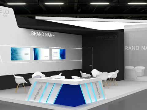 Stand exhibition fab booth exhibition-stand boothdesign stalldesign exhibition-booth exhibit 3D 모델