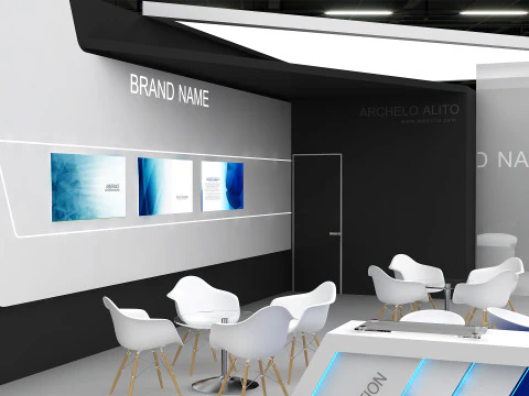 Stand exhibition fab booth exhibition-stand boothdesign stalldesign exhibition-booth exhibit 3D Model
