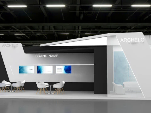 Stand exhibition fab booth exhibition-stand boothdesign stalldesign exhibition-booth exhibit 3D Model