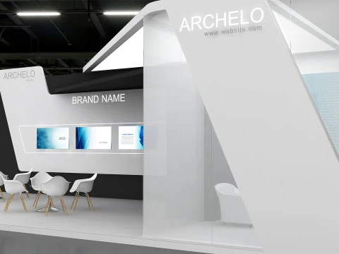 Stand exhibition fab booth exhibition-stand boothdesign stalldesign exhibition-booth exhibit 3D Model