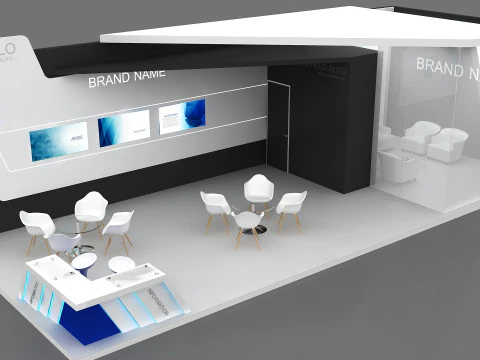 Stand exhibition fab booth exhibition-stand boothdesign stalldesign exhibition-booth exhibit 3D Model