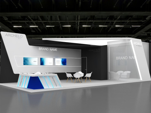 Stand exhibition fab booth exhibition-stand boothdesign stalldesign exhibition-booth exhibit 3D 모델
