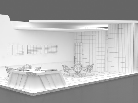 Stand exhibition fab booth exhibition-stand boothdesign stalldesign exhibition-booth exhibit 3D 모델