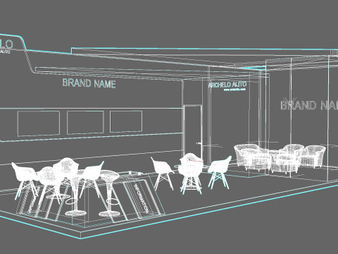 Stand exhibition fab booth exhibition-stand boothdesign stalldesign exhibition-booth exhibit 3D 모델