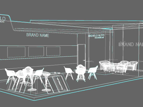 Stand exhibition fab booth exhibition-stand boothdesign stalldesign exhibition-booth exhibit 3D Model