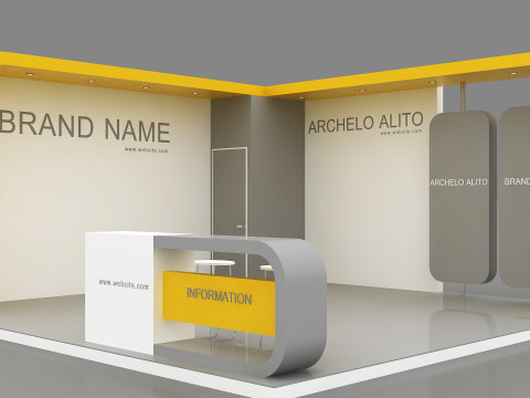 3D Booth Design 3D Модель