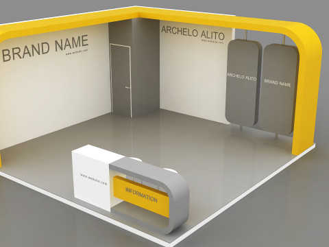 3D Booth Design 3D Model