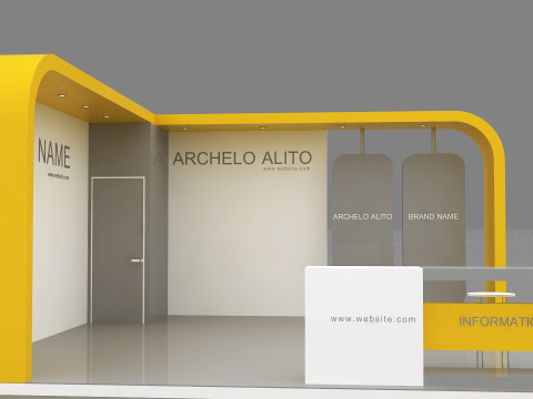 3D Booth Design 3D Model