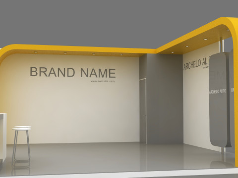 3D Booth Design 3D Model