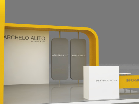 3D Booth Design 3D Model