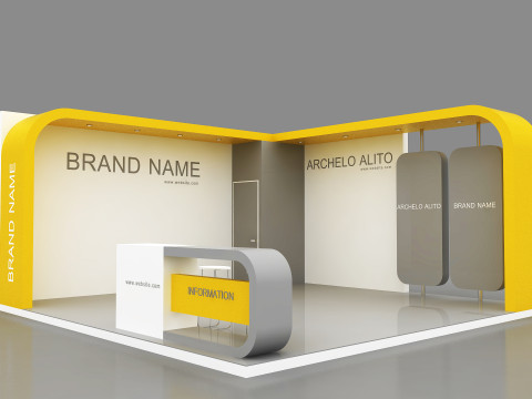 3D Booth Design 3D Model