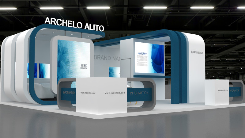 3D Booth Design 3Dモデル .c4d .max .obj .3ds .fbx .stl .blend