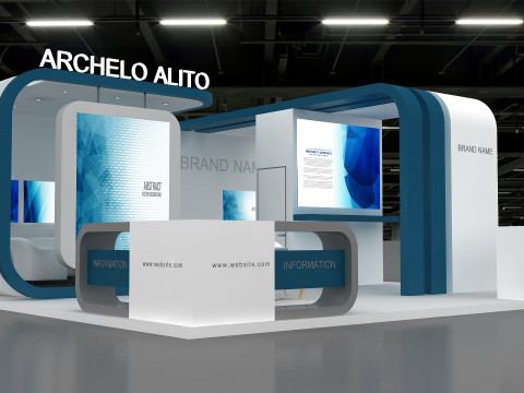 3D Booth Design 3Dモデル