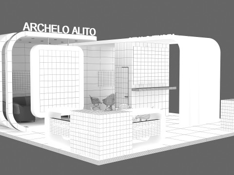 3D Booth Design 3Dモデル