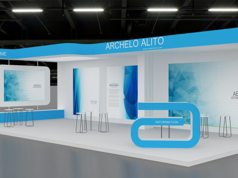 3D Booth Design 3D Model