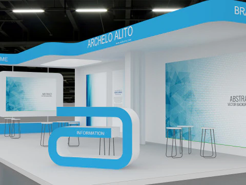 3D Booth Design 3D Model