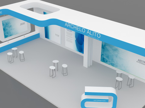 3D Booth Design 3Dモデル