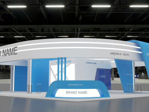 3D Booth Design 3D Model