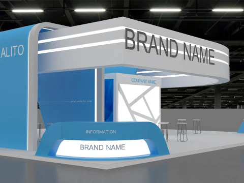 3D Booth Design 3D Model