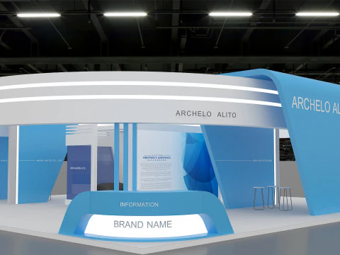 3D Booth Design 3D Model