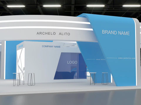 3D Booth Design 3D Model