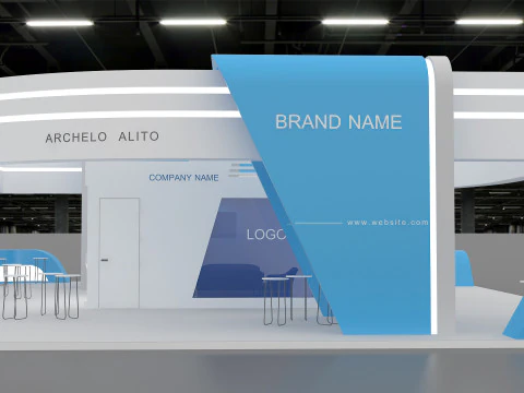 3D Booth Design 3D Model