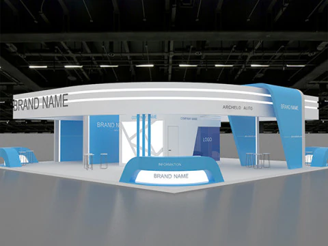 3D Booth Design 3D Model