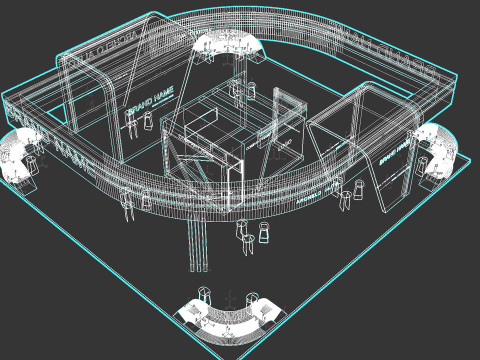 3D Booth Design 3D 모델