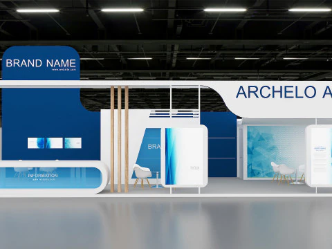 3D Exhibition Booth Model 3D Model