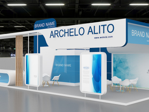 3D Exhibition Booth Model Model 3D