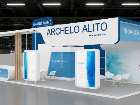 3D Exhibition Booth Model 3D Model