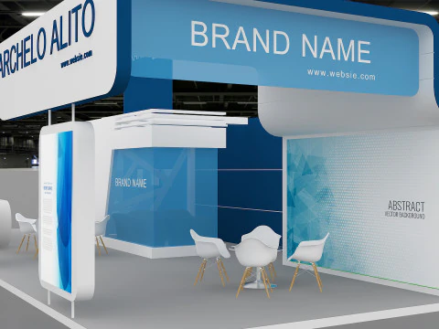 3D Exhibition Booth Model 3D Model