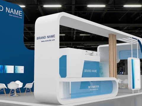 3D Exhibition Booth Model 3D Model