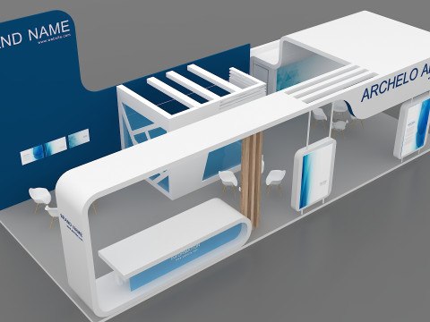 3D Exhibition Booth Model Model 3D