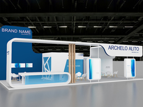 3D Exhibition Booth Model Model 3D