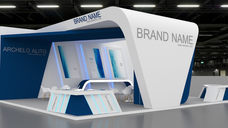 3d exhibition 3D 模型 .c4d .max .obj .3ds .fbx .stl .blend