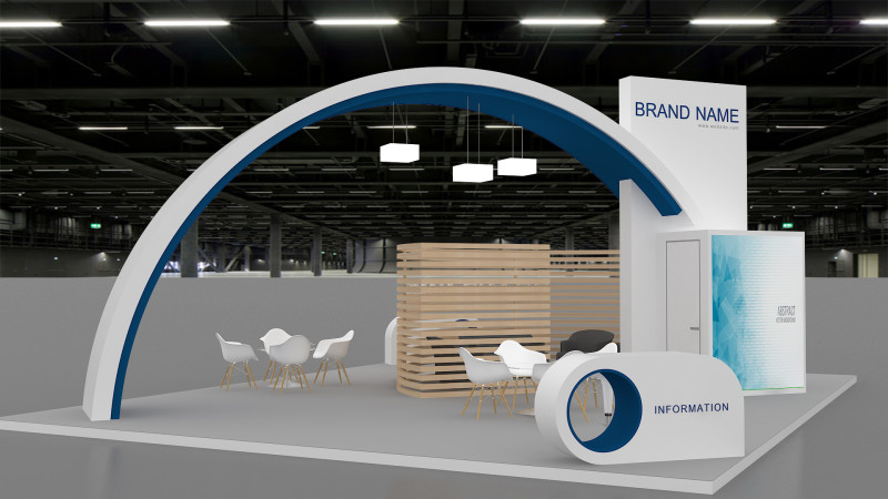 3d exhibition Modello 3D .c4d .max .obj .3ds .fbx .stl .blend
