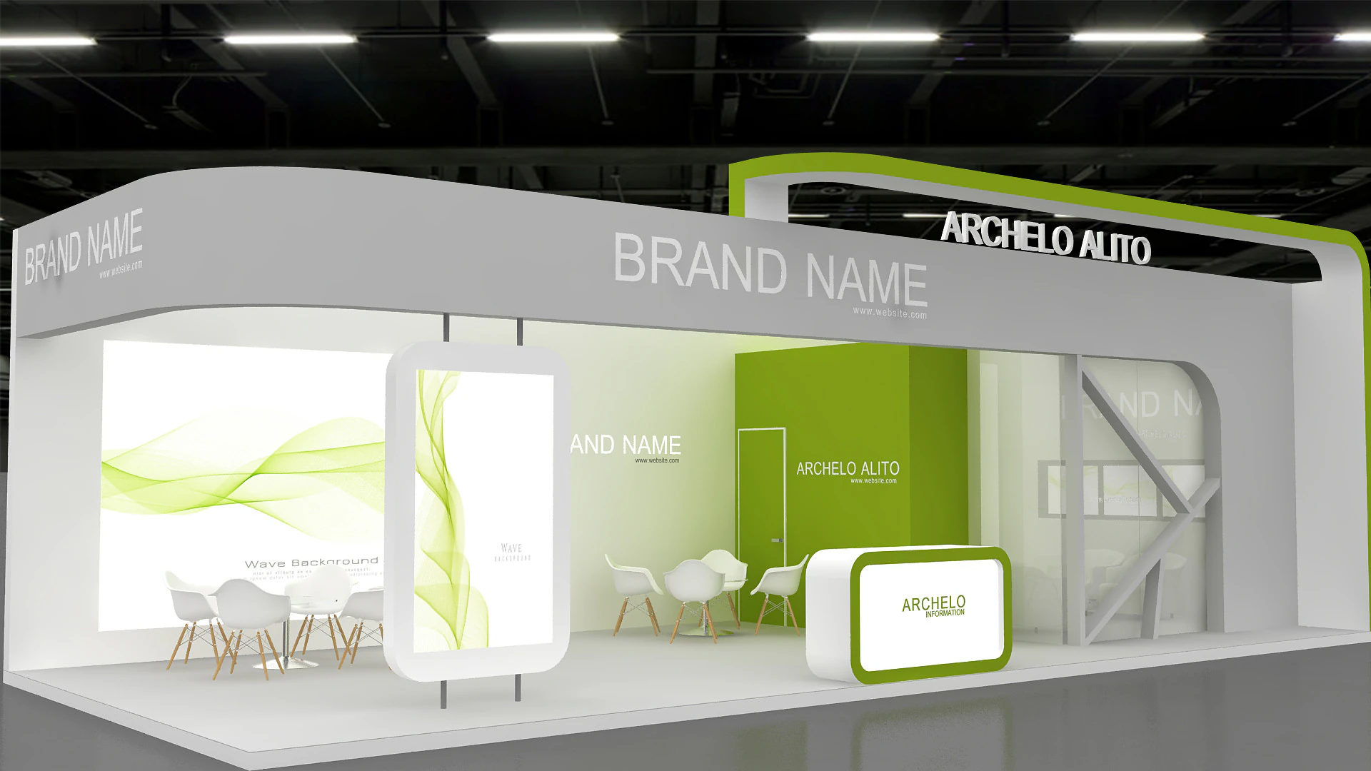 3d exhibition 3D Model .c4d .max .obj .3ds .fbx .stl .blend 