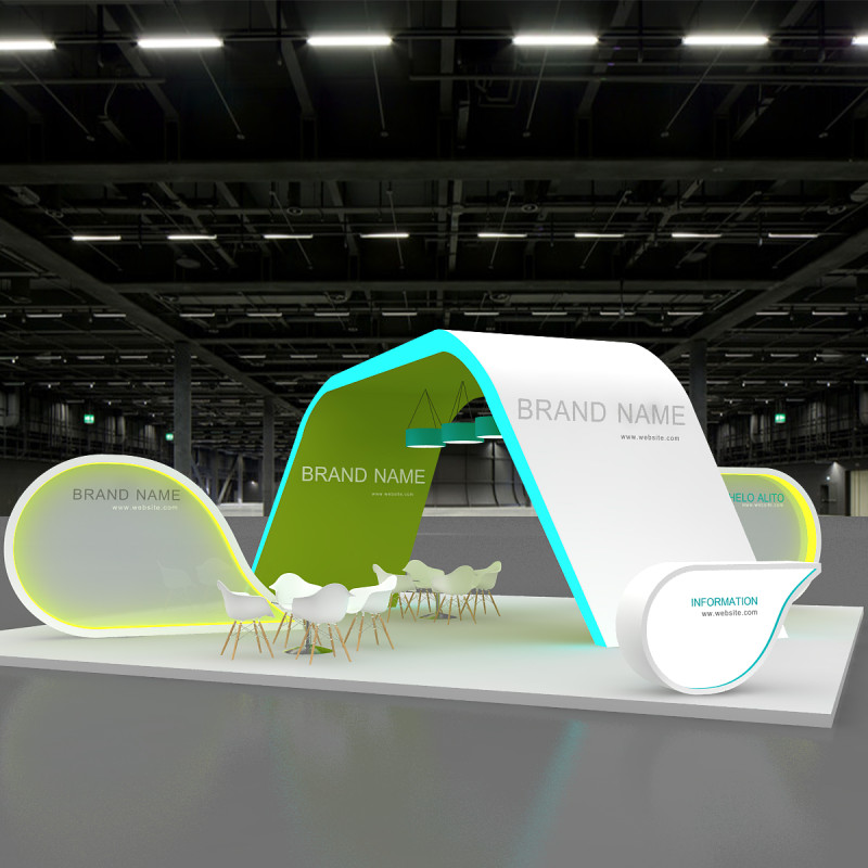 3d exhibition Modelo 3D .c4d .max .obj .3ds .fbx .stl .blend
