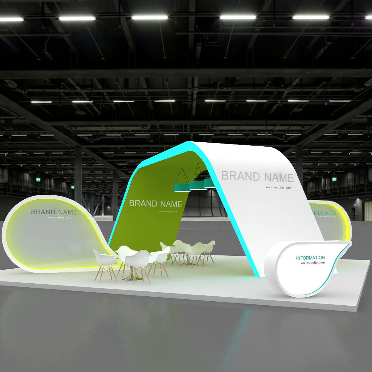 3d exhibition 3D Model .c4d .max .obj .3ds .fbx .stl .blend 