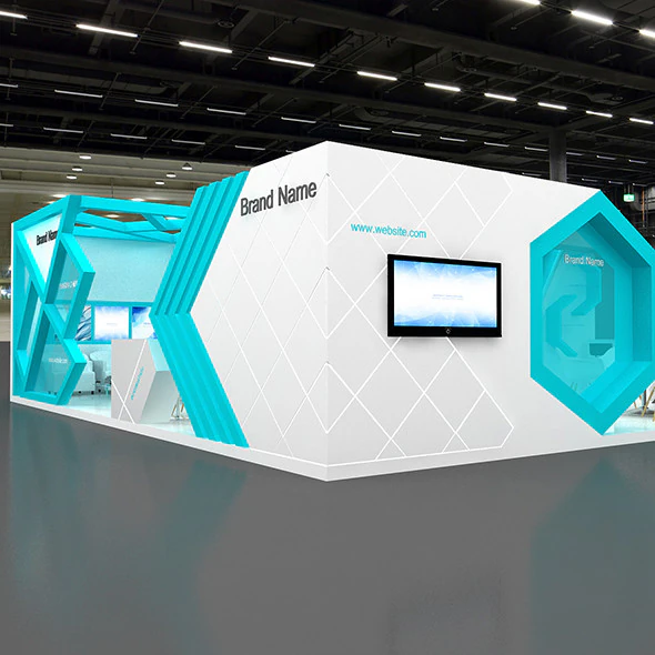 3d booth 3D Model .c4d .max .obj .3ds .fbx .stl .blend 