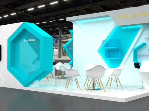3d booth 3D 模型
