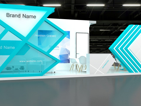 3d booth 3D 模型