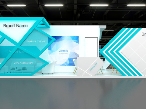 3d booth 3D 模型