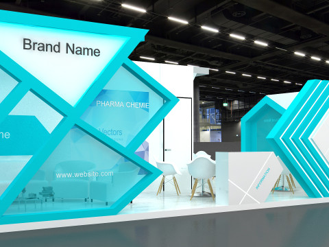 3d booth 3D 模型